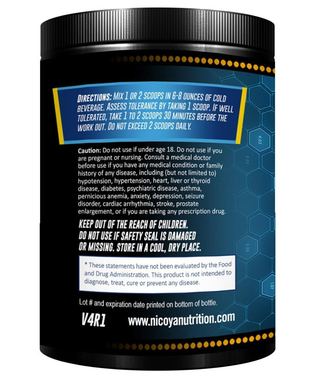 Pre-Workout 3000Mg+ Nitric Oxide Booster, Enhance Energy & Pump - Blue Raspberry