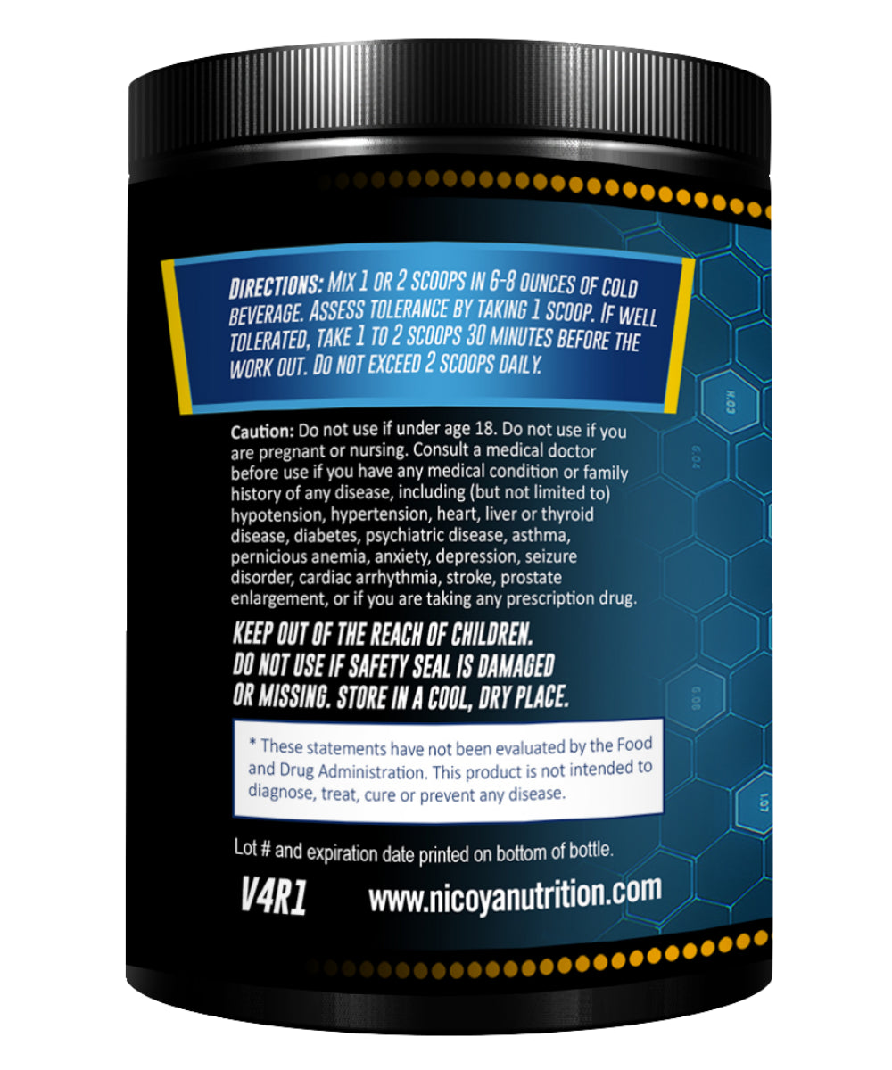 Nitric Oxide - Pre Workout Powder Increase Power, Strength & Energy. Watermelon
