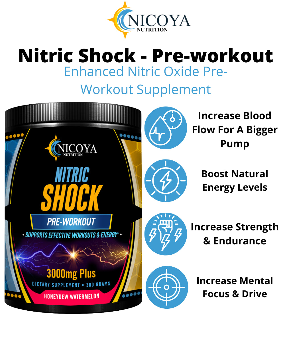 Nitric Oxide - Pre Workout Powder Increase Power, Strength & Energy. Watermelon
