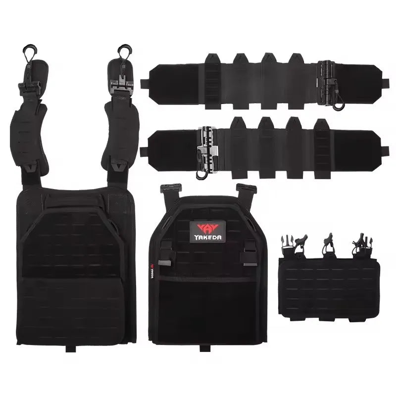 YAKEDA Tactical Vest Outdoor Hunting Plate Carrier Protective Adjustable Vest Airsoft Carrier Combat Equipment