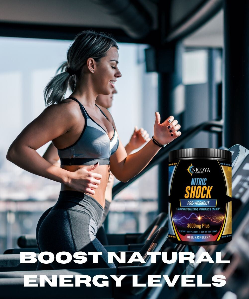 Pre-Workout 3000Mg+ Nitric Oxide Booster, Enhance Energy & Pump - Blue Raspberry