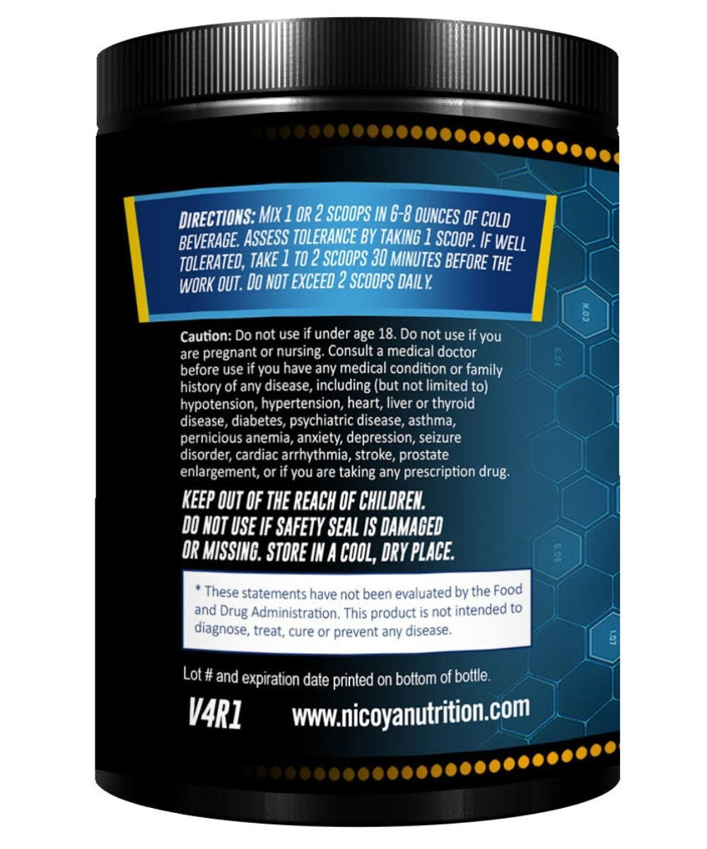 Pre-Workout 3000Mg+ Nitric Oxide Booster, Enhance Energy & Pump - Blue Raspberry