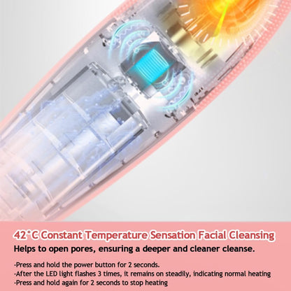 Facial Cleansing Brush, Waterproof and Rechargeable Face Scrub Brush for Men,Cleansing, Exfoliating and Massaging, Electric Face Scrubber with 42°C Constant Temperature Design-Pink