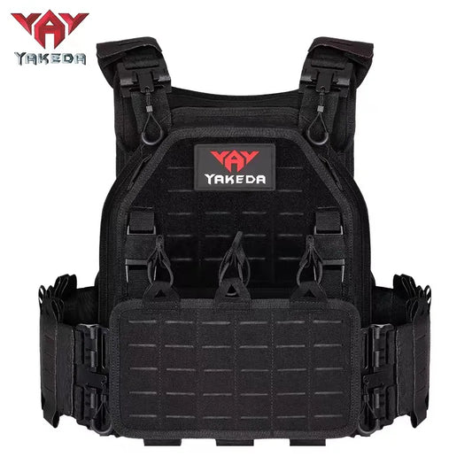 YAKEDA Tactical Vest Outdoor Hunting Plate Carrier Protective Adjustable Vest Airsoft Carrier Combat Equipment