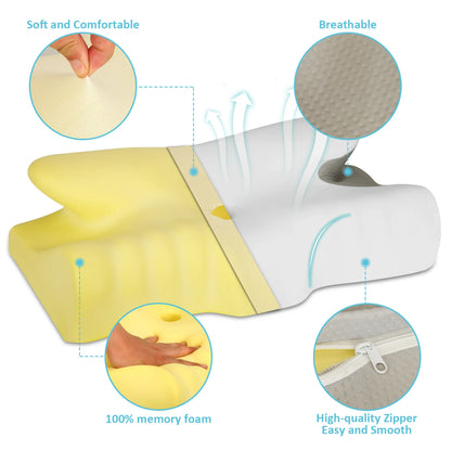 New Upgrade Ergonomic Cervical Pillow for Sleeping Orthopedic Support Pillows Odorless Contour Neck Pain Memory Foam Pillow