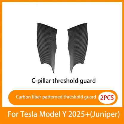 For New Tesla Model Y Juniper 2025+Front and Rear Door ABS anti Scratch and Dirt Resistant Threshold Strips Interior Accessories