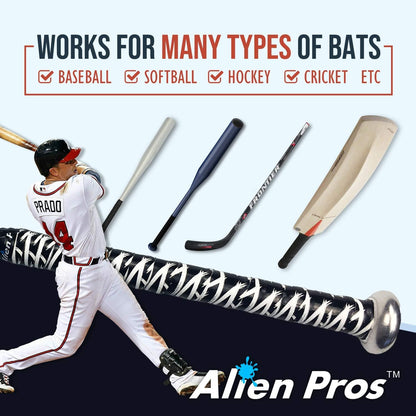 Bat Grip Tape for Baseball 0.5 MM (2 Pack) – Precut and Pro Quality Bat Tape – Wrap Your Bat for an Epic Home Run - Replacement for Old Baseball Bat Grip
