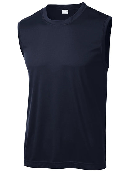 Men'S Sleeveless Crewneck Sports T-Shirt