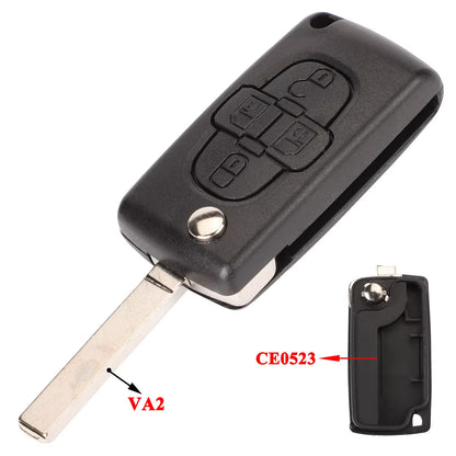 2/3 Buttons for Peugeot 207 307 308 407 607 807 for Citroen C2 C3 C4 C5 C6 Auto Remote Key Case Va2/Hu83 CE0523 CE0536