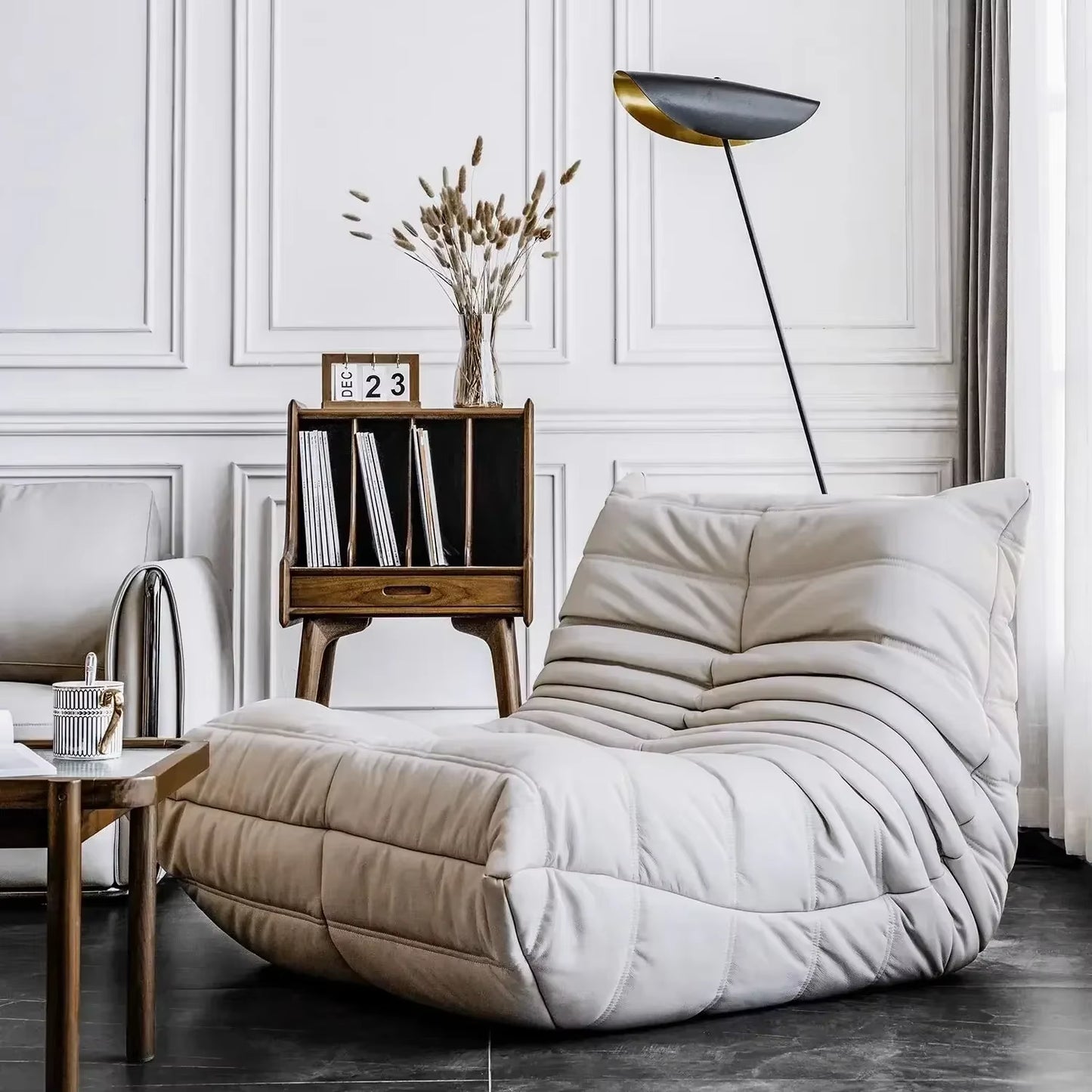 Modern Living Room Chair Big Bean Bag Adult Floor Sofa Recliner Memory Foam Lazy Couch Suitable Balcony for Fireside Chair