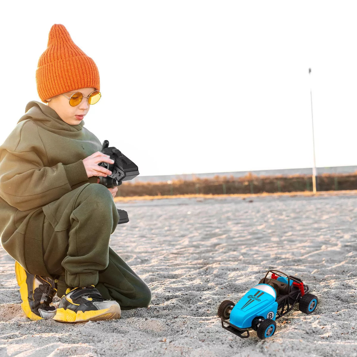 Contixo SC8 Buggy Dual-Speed Road Racing RC Car - All Terrain Toy Car with 30 Min Play