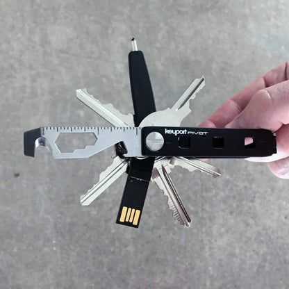 Multifunctional 10 in 1 EDC Pocket Survival Tool Camping Equipment Bottle Opener Ruler Key Chain Outdoor Tool for Hiking Camping