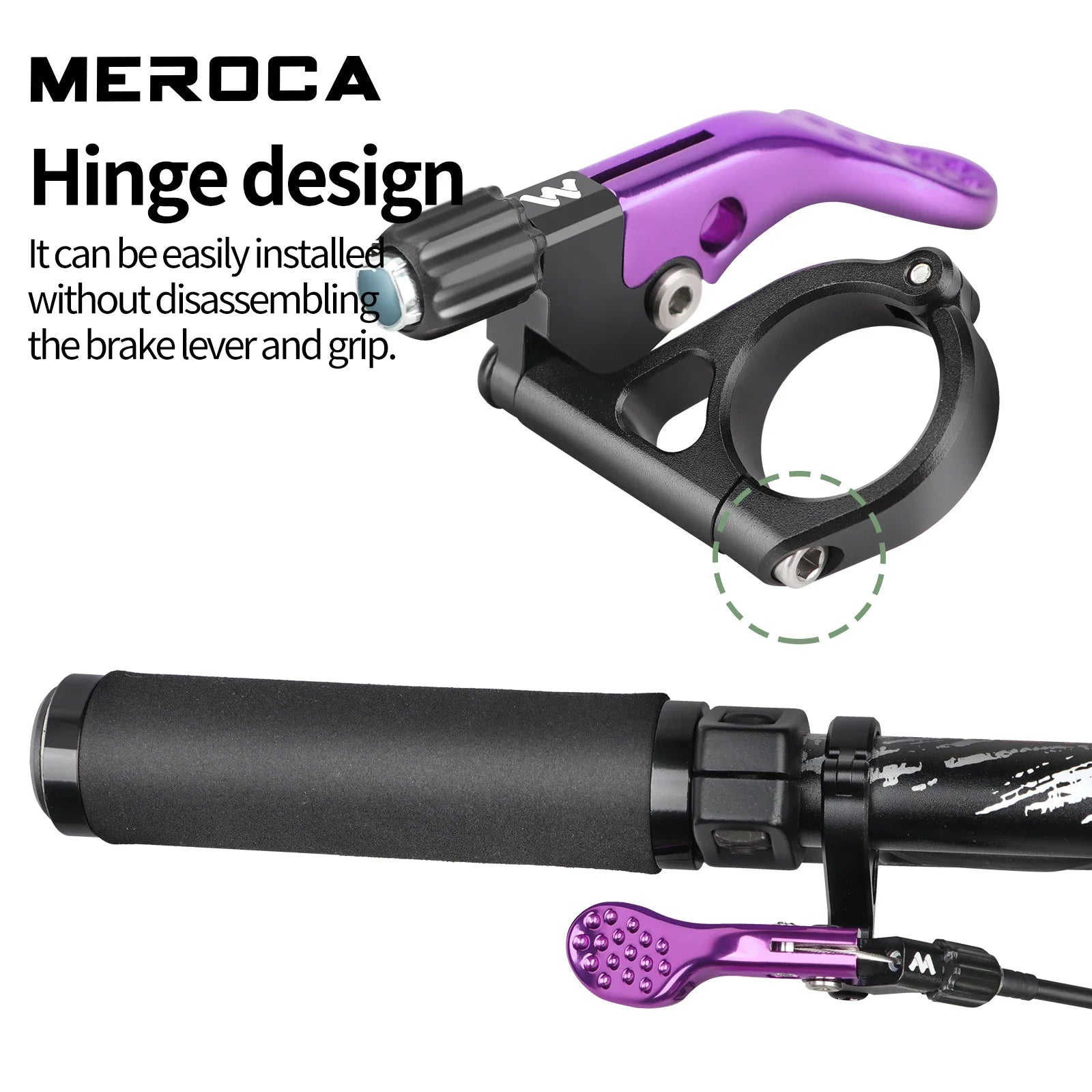 MTB Wire-Controlled Seatpost Lift Switch with Cable for 22.2Mm Handlebar Aluminum Alloy Road Bike Lift Seatpost Controller