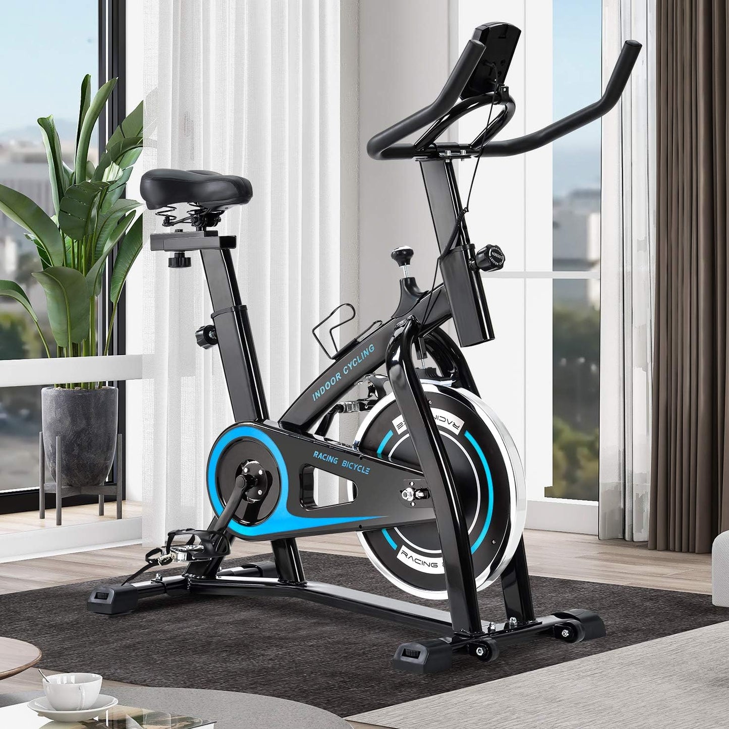 Exercise Bike Indoor Cycling Bike Cycle Trainer Adjustable