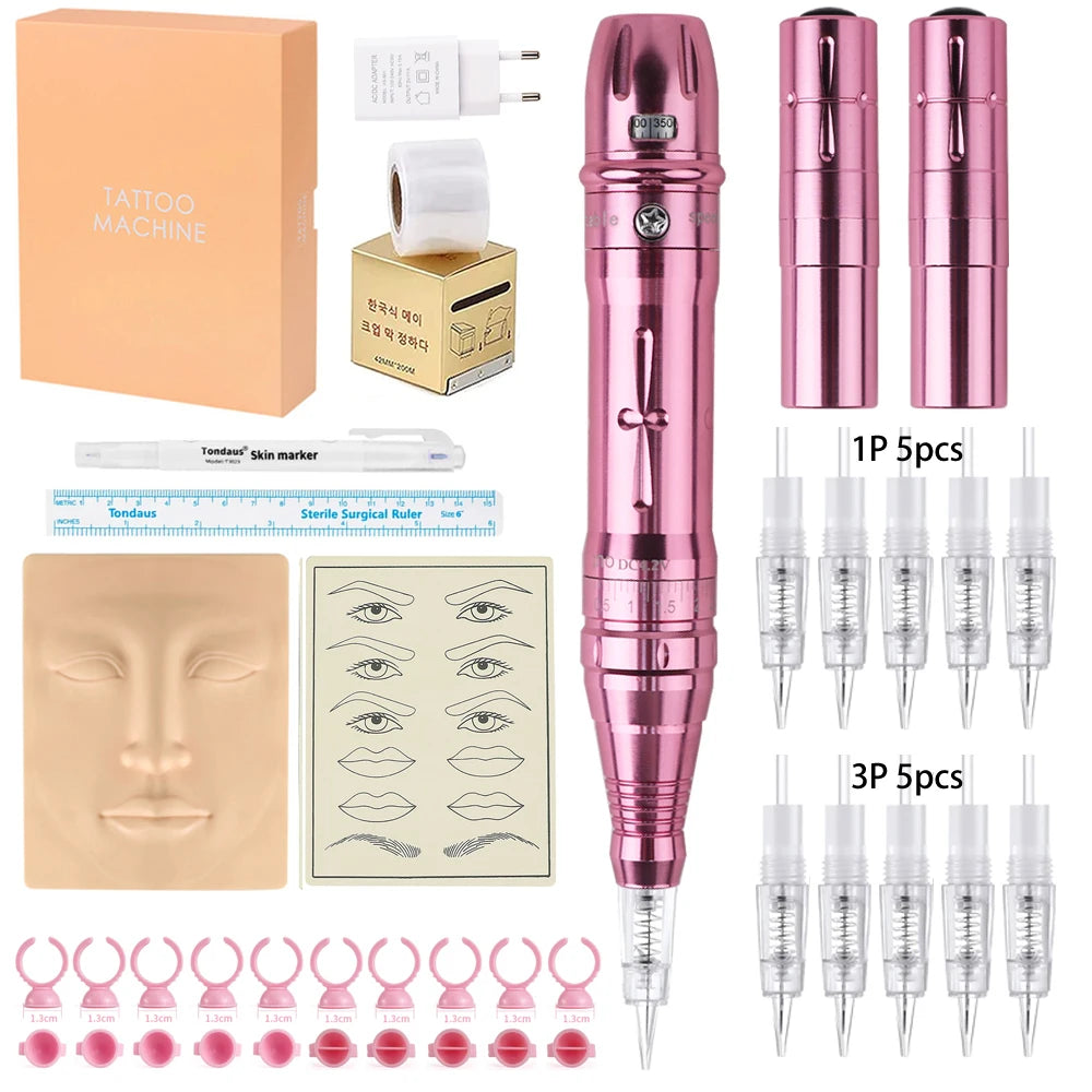 New Wireless PMU Machine Permanent Makeup Kits, Tattoo Pen for Lip/Eyeliner / Eyebrows Microshading Microblading Tattoo Kits