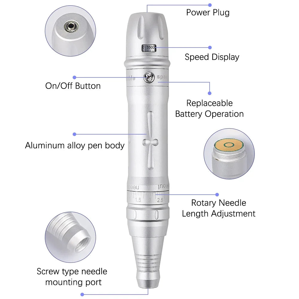 New Wireless PMU Machine Permanent Makeup Kits, Tattoo Pen for Lip/Eyeliner / Eyebrows Microshading Microblading Tattoo Kits