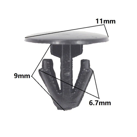 30X Auto Trim Panel Small Sealing Rivets 5Mm Hole Nylon Sealing Strip Nail Retaining Clips for Honda