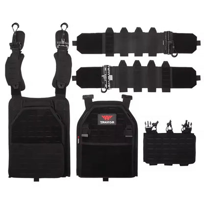 YAKEDA Tactical Vest Outdoor Hunting Plate Carrier Protective Adjustable Vest Airsoft Carrier Combat Equipment