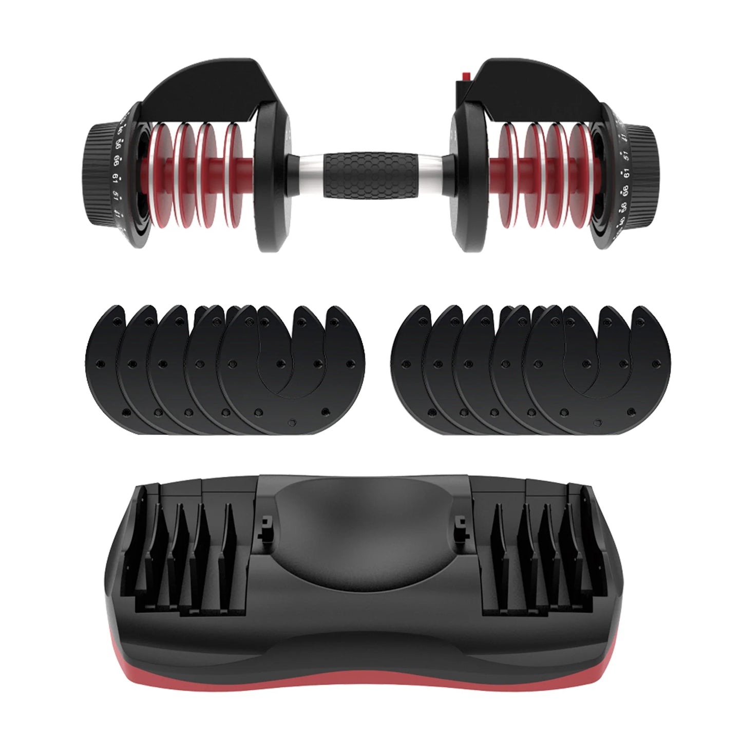 Lava 66 Lb Adjustable Weight Dumbbell Set