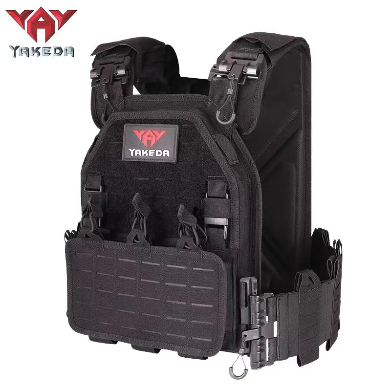 YAKEDA Tactical Vest Outdoor Hunting Plate Carrier Protective Adjustable Vest Airsoft Carrier Combat Equipment