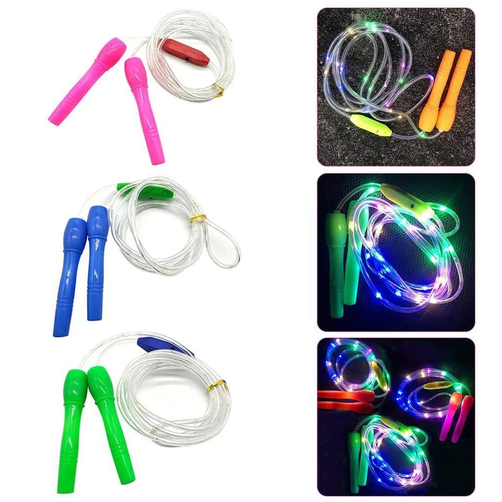 Fitness Luminous for Children Random Color Kid Jump Rope Led Jump Rope Light up Skipping Rope(Multicolor)