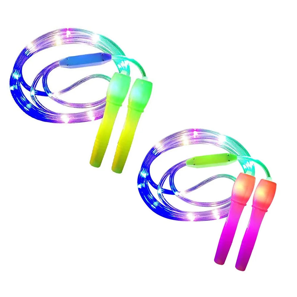 Fitness Luminous for Children Random Color Kid Jump Rope Led Jump Rope Light up Skipping Rope(Multicolor)