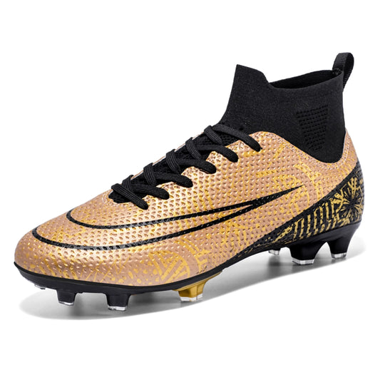 Men'S Soccer Cleats Professional High-Top Football Shoes Outdoor Spikes Soccer Shoes