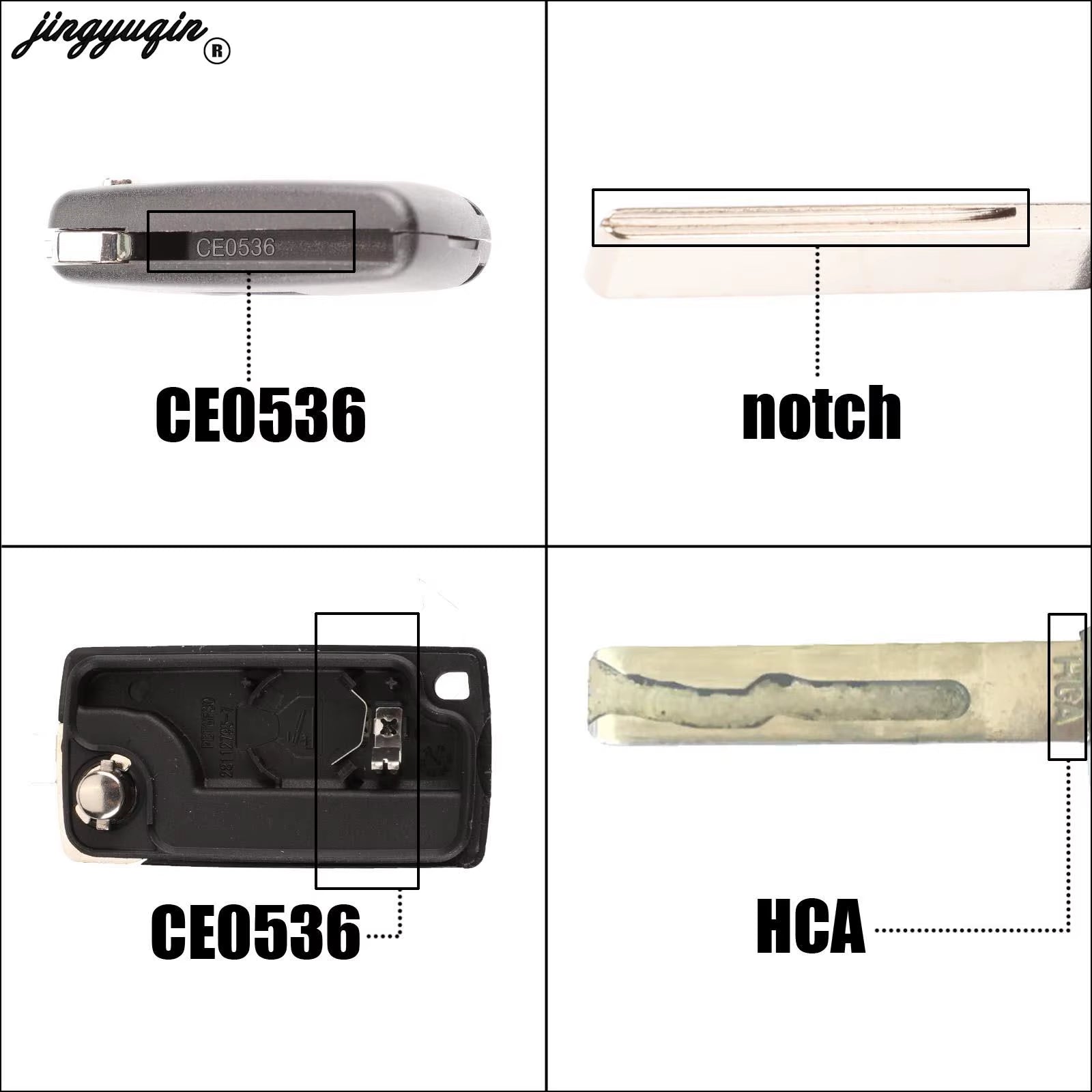 2/3 Buttons for Peugeot 207 307 308 407 607 807 for Citroen C2 C3 C4 C5 C6 Auto Remote Key Case Va2/Hu83 CE0523 CE0536