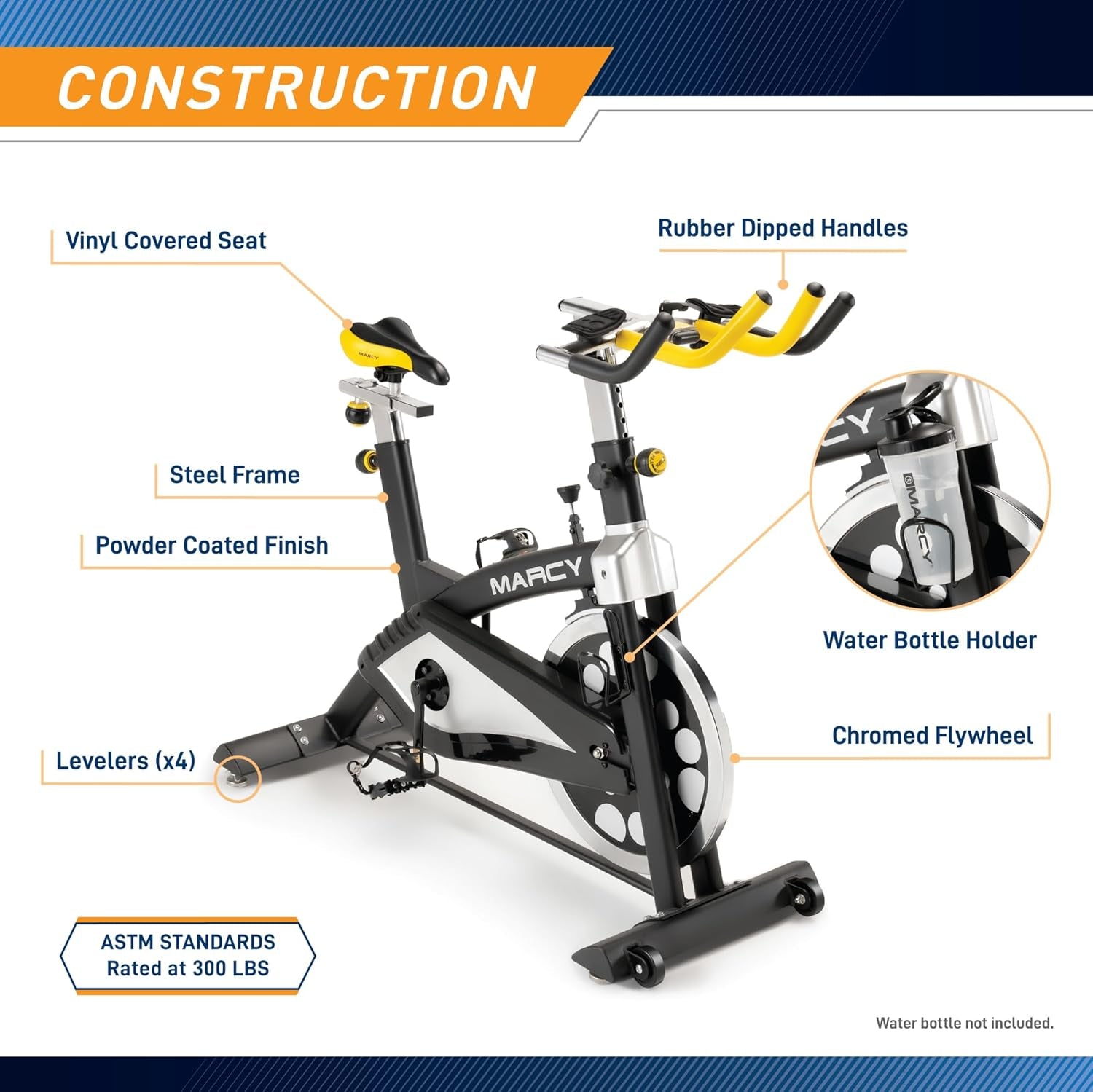 Club Revolution Bike Cycle Trainer for Cardio Exercise, Multiple Colors Available