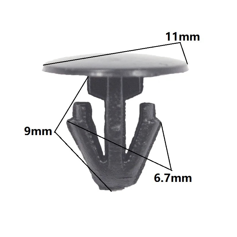 30X Auto Trim Panel Small Sealing Rivets 5Mm Hole Nylon Sealing Strip Nail Retaining Clips for Honda