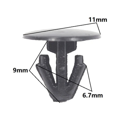 30X Auto Trim Panel Small Sealing Rivets 5Mm Hole Nylon Sealing Strip Nail Retaining Clips for Honda
