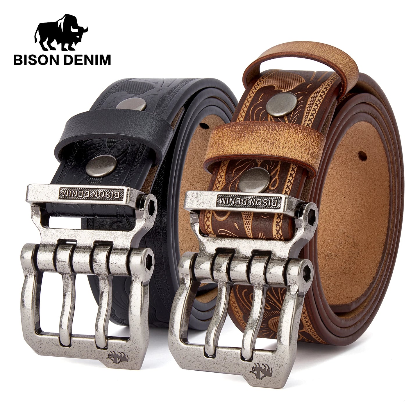 2024  Men Belts Cow Split Genuine Leather Pin Buckle Business Waist Straps Retro Pin Buckle Fancy Male Belt for Jeans
