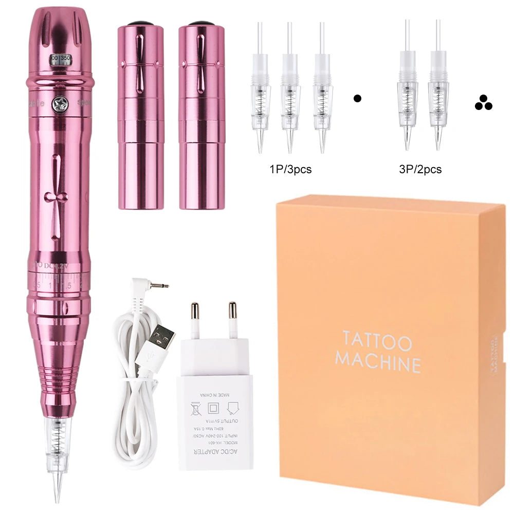 New Wireless PMU Machine Permanent Makeup Kits, Tattoo Pen for Lip/Eyeliner / Eyebrows Microshading Microblading Tattoo Kits