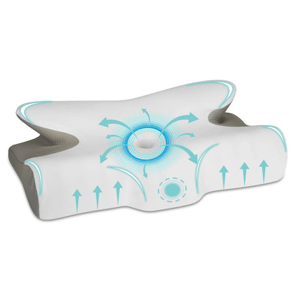 New Upgrade Ergonomic Cervical Pillow for Sleeping Orthopedic Support Pillows Odorless Contour Neck Pain Memory Foam Pillow