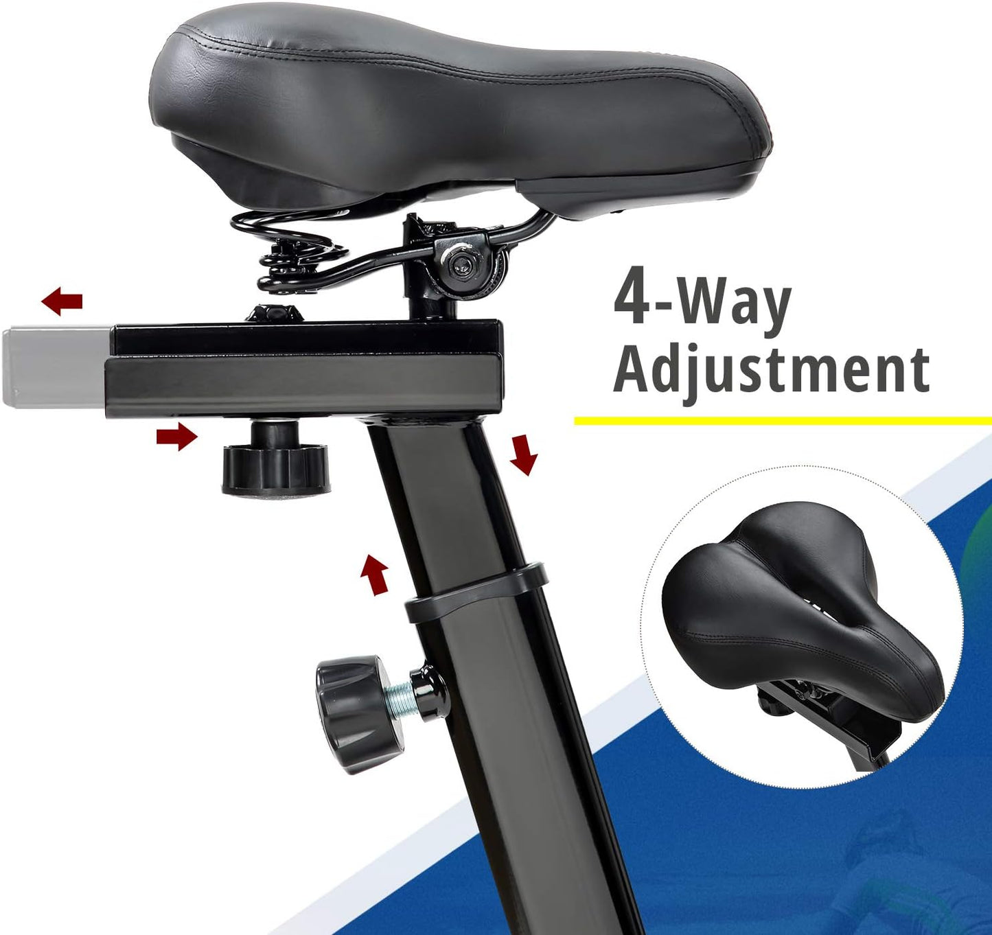 Exercise Bike Indoor Cycling Bike Cycle Trainer Adjustable